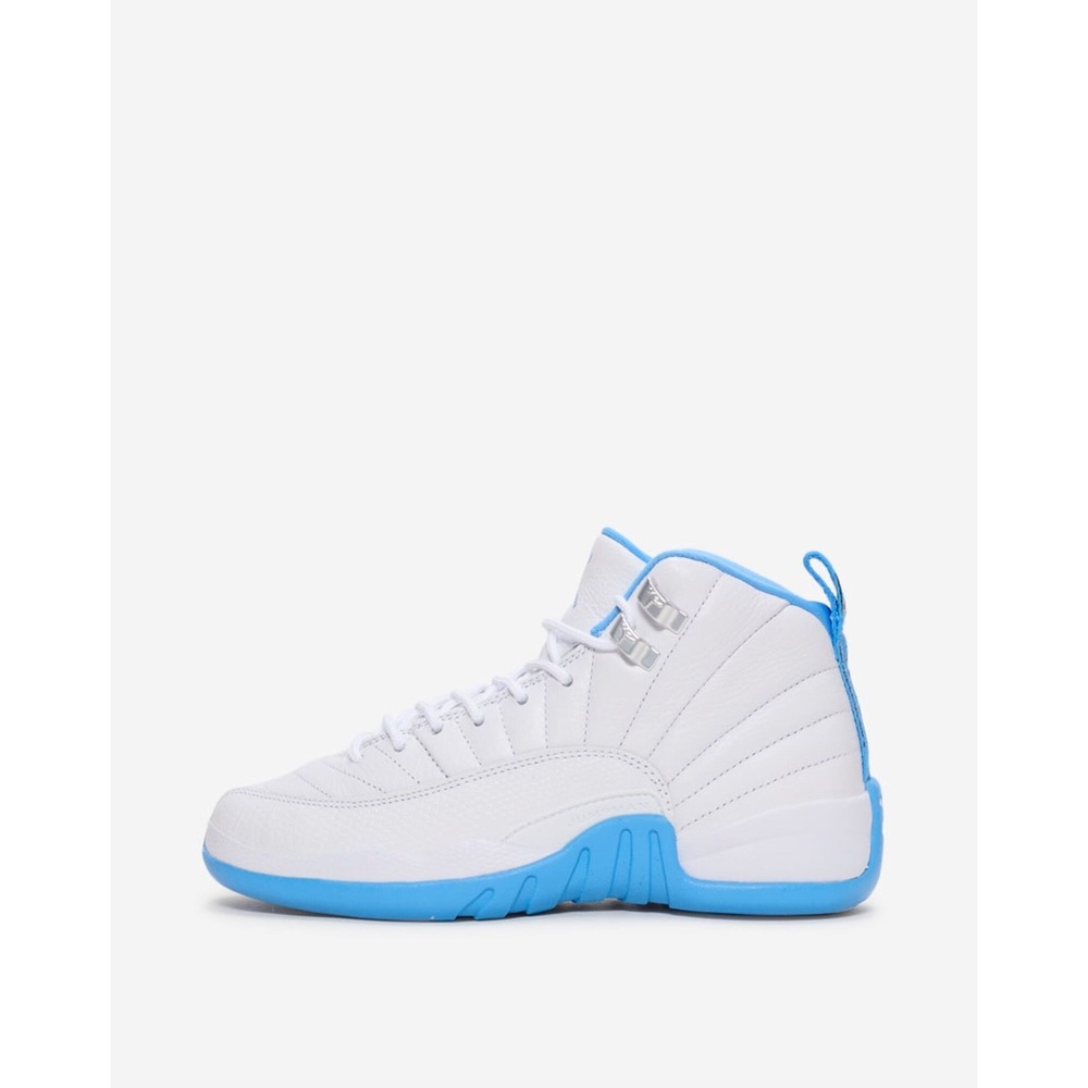 Nike Kid's Size 5.5 Air Jordan 12 Retro GS (153265 112) Sneaker Trainer White